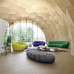 Modern Minimalist Creative Fabric Bubble Sofa Living Room Curved Design Direct Sales