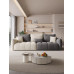 Italian Style Luxury Waterproof Cat Claw Baby Velvet Fabric Living Room Sponge Simple 34 Person Straight Sofa Group