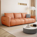 Italian Style Luxury Waterproof Cat Claw Baby Velvet Fabric Living Room Sponge Simple 34 Person Straight Sofa Group