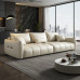 Italian Style Luxury Waterproof Cat Claw Baby Velvet Fabric Living Room Sponge Simple 34 Person Straight Sofa Group
