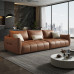 Italian Style Luxury Waterproof Cat Claw Baby Velvet Fabric Living Room Sponge Simple 34 Person Straight Sofa Group