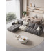 Italian Style Luxury Waterproof Cat Claw Baby Velvet Fabric Living Room Sponge Simple 34 Person Straight Sofa Group