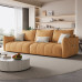 Italian Style Luxury Waterproof Cat Claw Baby Velvet Fabric Living Room Sponge Simple 34 Person Straight Sofa Group