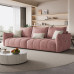 Italian Style Luxury Waterproof Cat Claw Baby Velvet Fabric Living Room Sponge Simple 34 Person Straight Sofa Group