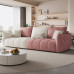 Italian Style Luxury Waterproof Cat Claw Baby Velvet Fabric Living Room Sponge Simple 34 Person Straight Sofa Group