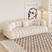 French Cream Fabric Sofa Small Living Room Fleece Cotton Candy Home Minimalist French Cream Fabric Sofa Small Living Room Fleece Cotton Candy Home Minimalist