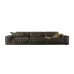 Italian Leather Sofa Luxury Minimalist Fabric Couch Italian Leather Sofa Luxury Minimalist Fabric Couch