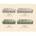 Multifunctional Electric Technology Fabric Sofa Small Living Room Fabric Cream Wind