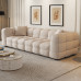 Creamy French Fabric Sofa Set for Simple Modern Small Apartment Creamy French Fabric Sofa Set for Simple Modern Small Apartment