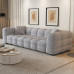Creamy French Fabric Sofa Set for Simple Modern Small Apartment Creamy French Fabric Sofa Set for Simple Modern Small Apartment
