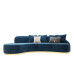 Scandinavian Luxury Curved Fabric Sofa for Small Living Room Scandinavian Luxury Curved Fabric Sofa for Small Living Room
