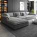 Italian luxury tech fabric oversized sofa for modern living