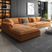 Italian luxury tech fabric oversized sofa for modern living