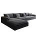 Italian luxury tech fabric oversized sofa for modern living