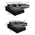 Italian luxury tech fabric oversized sofa for modern living