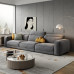 Modern Creamy Fabric Sofa with Adjustable Backrest Modern Creamy Fabric Sofa with Adjustable Backrest