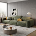 Modern Creamy Fabric Sofa with Adjustable Backrest Modern Creamy Fabric Sofa with Adjustable Backrest