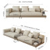 Floating Fabric Sofa Living Room Cotton Maize Small Large Size Straight Line Italian Style Minimalist Creamy Simple Modern Floating Fabric Sofa Living Room Cotton Maize Small Large Size Straight Line Italian Style Minimalist Creamy Simple Modern