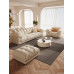Modern Minimalist Cream Nordic Luxury Elephant Ears Small Apartment Linear Technological Fabric Cloud Sofa Modern Minimalist Cream Nordic Luxury Elephant Ears Small Apartment Linear Technological Fabric Cloud Sofa
