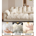 Modern Minimalist Cream Nordic Luxury Elephant Ears Small Apartment Linear Technological Fabric Cloud Sofa Modern Minimalist Cream Nordic Luxury Elephant Ears Small Apartment Linear Technological Fabric Cloud Sofa