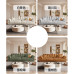 Modern Minimalist Cream Nordic Luxury Elephant Ears Small Apartment Linear Technological Fabric Cloud Sofa Modern Minimalist Cream Nordic Luxury Elephant Ears Small Apartment Linear Technological Fabric Cloud Sofa