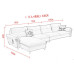 Latex Living Room Sofa Combination Removable And Washable Latex Living Room Sofa Combination Removable And Washable