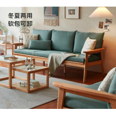 Japanese Solid Wood Couches Summer Winter Chairs Furniture Small Space