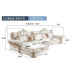 European Fabric Living Room Sectional Sofa Wooden Corner Sofa Customizable Washable Luxury Lazy Sofa European Fabric Living Room Sectional Sofa Wooden Corner Sofa Customizable Washable Luxury Lazy Sofa
