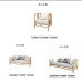 Modern Chinese Style Sofa Set Living Room Solid Wood Hostel Minimalism Home Furniture Customization Modern Chinese Style Sofa Set Living Room Solid Wood Hostel Minimalism Home Furniture Customization