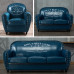 American Retro Coffee Bar Sofa Industrial Style Single Double ThreeSeat Leather Sofa Living Room SmallSize Sofa Solid Wood