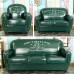 American Retro Coffee Bar Sofa Industrial Style Single Double ThreeSeat Leather Sofa Living Room SmallSize Sofa Solid Wood