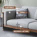 Scandinavian Solid Wood Sofa Living Room Modern Luxury Tech Fabric 3 Seat Chinese Style