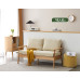 Wooden sofa for small living room minimalist Nordic winter and summer twoinone fabric sofa Wooden sofa for small living room minimalist Nordic winter and summer twoinone fabric sofa