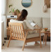 Wooden sofa for small living room minimalist Nordic winter and summer twoinone fabric sofa Wooden sofa for small living room minimalist Nordic winter and summer twoinone fabric sofa