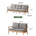 Wooden sofa for small living room minimalist Nordic winter and summer twoinone fabric sofa Wooden sofa for small living room minimalist Nordic winter and summer twoinone fabric sofa