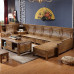 Chinese Fir Solid Wood Sofa Winter Summer Dual Usage Living Room Furniture Set Chinese Fir Solid Wood Sofa Winter Summer Dual Usage Living Room Furniture Set