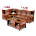 Chinese Fir Solid Wood Sofa Winter Summer Dual Usage Living Room Furniture Set Chinese Fir Solid Wood Sofa Winter Summer Dual Usage Living Room Furniture Set