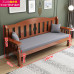 Solid Wood Sofa Set Winter Summer Two Use Small Living Room Three Person Sofa