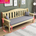 Solid Wood Sofa Set Winter Summer Two Use Small Living Room Three Person Sofa