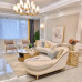American Light Luxury Modern Minimalist Solid Fabric Upholstered ThreeSeater Eurostyle Living Room American Light Luxury Modern Minimalist Solid Fabric Upholstered ThreeSeater Eurostyle Living Room