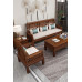 Modern Minimalist New Chinese Living Room Combination Economy Imitation Redwood Cushion