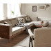Solid Wood Black Walnut Chinese Style Large Sectional Sofa