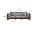 Solid Wood Black Walnut Chinese Style Large Sectional Sofa
