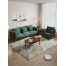 Nordic Solid Fabric Sofa 3 Seater Set Japanese Simple Beige Cream Style Furniture Nordic Solid Fabric Sofa 3 Seater Set Japanese Simple Beige Cream Style Furniture