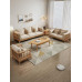 Nordic Solid Fabric Sofa 3 Seater Set Japanese Simple Beige Cream Style Furniture Nordic Solid Fabric Sofa 3 Seater Set Japanese Simple Beige Cream Style Furniture