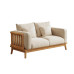 Nordic Solid Fabric Sofa 3 Seater Set Japanese Simple Beige Cream Style Furniture Nordic Solid Fabric Sofa 3 Seater Set Japanese Simple Beige Cream Style Furniture