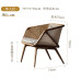 Designer Wicker Furniture Set for Nordic Vintage Minimalist Living Room Designer Wicker Furniture Set for Nordic Vintage Minimalist Living Room