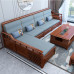 Cherrywood Corner Sofa Set Classic Storage Furniture for Villas Winter Summer Dual Use Cherrywood Corner Sofa Set Classic Storage Furniture for Villas Winter Summer Dual Use