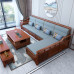 Cherrywood Corner Sofa Set Classic Storage Furniture for Villas Winter Summer Dual Use Cherrywood Corner Sofa Set Classic Storage Furniture for Villas Winter Summer Dual Use