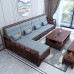 Cherrywood Corner Sofa Set Classic Storage Furniture for Villas Winter Summer Dual Use Cherrywood Corner Sofa Set Classic Storage Furniture for Villas Winter Summer Dual Use